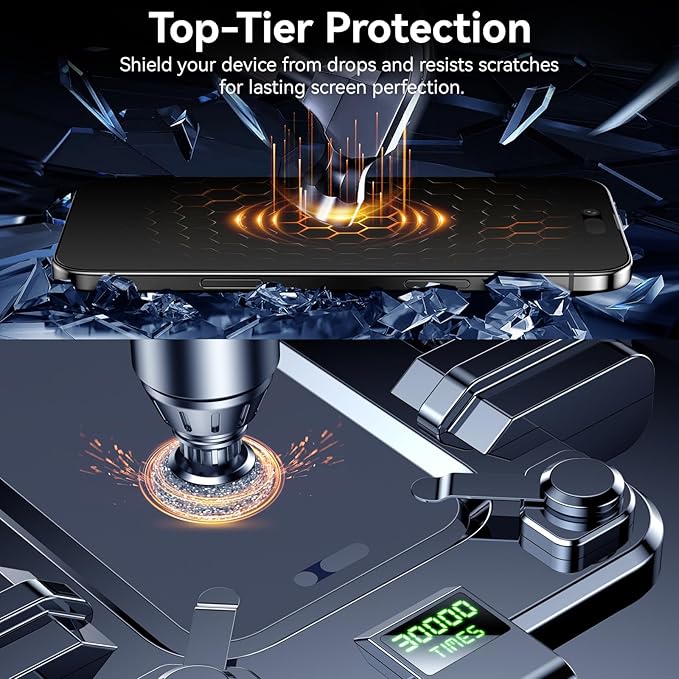 Esanik 2-Pack for iPhone Air Matte Privacy Glass Screen Protector, Anti-Glare & Anti-Spy,Anti-Reflection, Smooth as Silk, Military-Grade 9H Hardness,Flawless Fit Tray