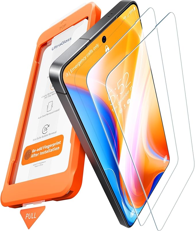 UltraGlass TOP 9H+ Armor for Samsung Galaxy S26+ Plus Screen Protector [NO.1 Military Grade Protection] S26+ Plus Screen Protector Tempered Glass 26 Plus Case Friendly, One Pull Install, 2 Pack