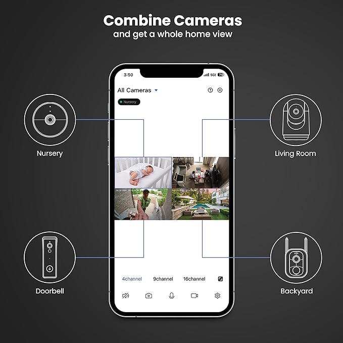 Feit Electric Outdoor Wireless Security Camera, 1080p HD, Motion Detection Alerts, Night Vision up to 30ft, Battery Powered, SD Card Storage, 2.4GHz WiFi, Mount with Magnetic Bracket