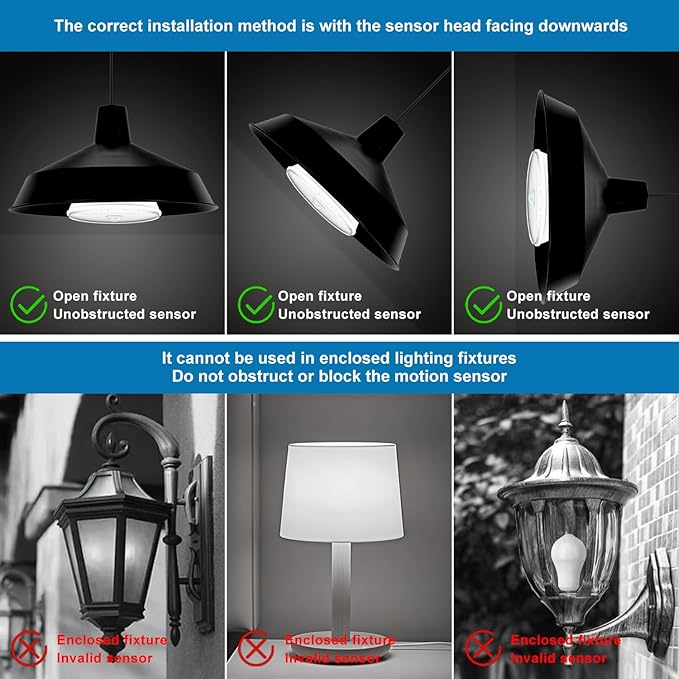 Motion Sensor Light Bulbs, Dusk to Dawn Outdoor Lighting, PAR38 Led Motion Sensor Flood Light 100 Watt Equivalent(15W), 6000K Daylight, Waterproof Outdoor/Indoor,(4 Pack)