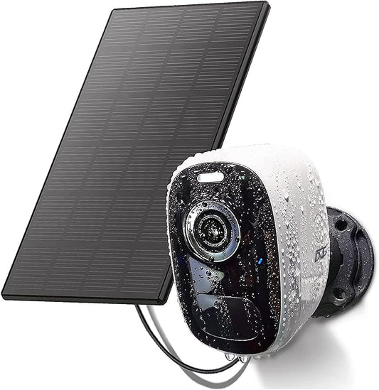DCT Solar Camera Outdoor Magnetic: Wireless WiFi 4MP Security Camera Battery Powered PIR/AI Motion Detection Two-Way Talk Spotlight Siren Alarm IP66 Waterproof Cloud/SD Storage