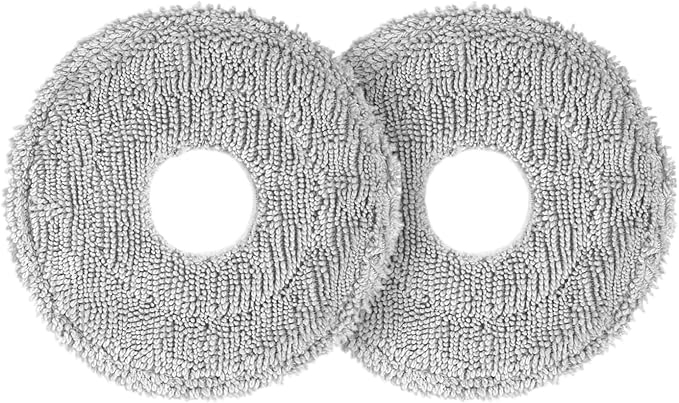 2-Pack Mop Pads for Dreame L40 Ultra/L10S Ultra/ L10S Ultra Gen2/X40 Ultra/L10s Pro Ultra Heat/L20 Ultra/ L10S Plus/X30 Ultra/X40 Master/L10 Ultra Robot Vacuum, Washable Microfiber Replacement Pads