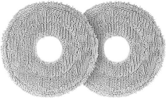 2-Pack Mop Pads for Dreame L40 Ultra/L10S Ultra/ L10S Ultra Gen2/X40 Ultra/L10s Pro Ultra Heat/L20 Ultra/ L10S Plus/X30 Ultra/X40 Master/L10 Ultra Robot Vacuum, Washable Microfiber Replacement Pads