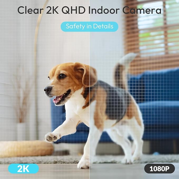 Rraycom 2Pack Indoor Security Camera 5G/2.4 GHz Wi-Fi, Baby & Pet Monitor