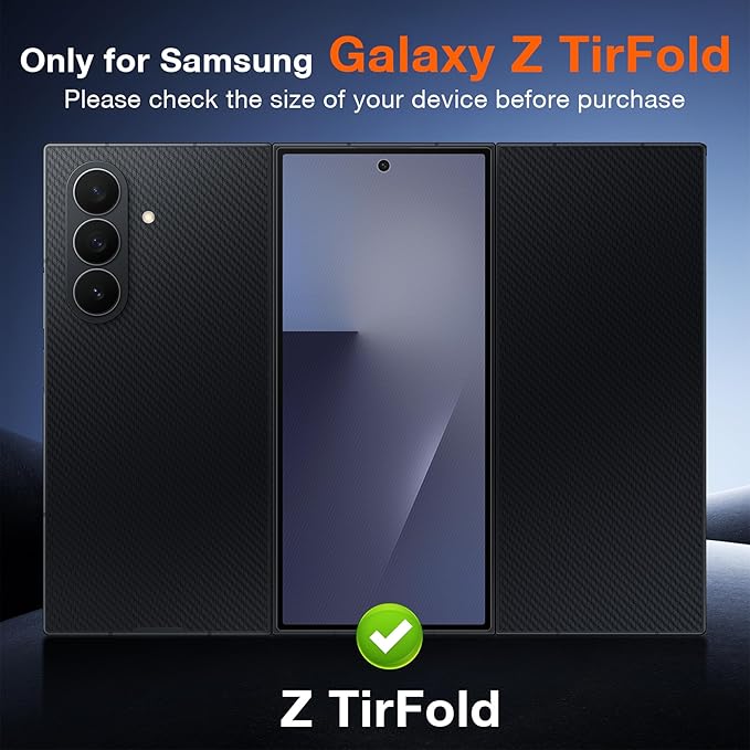 Asstar 2 Pack Samsung Galaxy Z TirFold Privacy Screen Protector, 9H Hardness Tempered Glass Front Privacy Screen Protector, Anti-Scratch Case Friendly Accessories Bubble Free