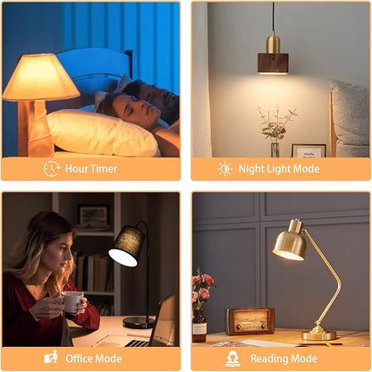A19 LED Light Bulbs with Remote Control 1100LM 12W (80W Equivalent) LED Bulbs,Stepless Dimmable 3000K-6000K,E26 Base,CRI 80+,2.4GHz,25000+ Hours Lifespan,Light Bulb for Home Decor,1Bulb & Remote