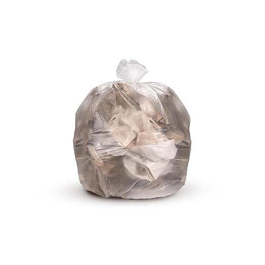 Inteplast S404817n High-Density Can Liner, 40 X 48, 45Gal, 17Mic, Clear, 25/Roll, 10 Rolls/Carton