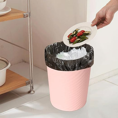 Trash Can - Small Waste basketbin - 1.8 Gallon- for Office,Home,Bathroom,Kitchen - Pink