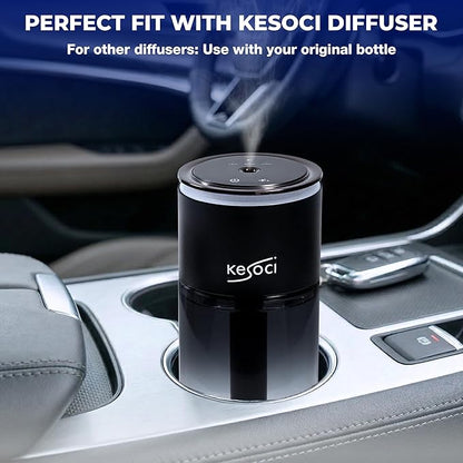 Smart Car Air Freshener Refill Liquid 160ML – Car Diffuser Refill with Replacement Cotton Wick & Holder Kit, Long Lasting Fragrance for Smart Car Diffusers (Dark Forest)