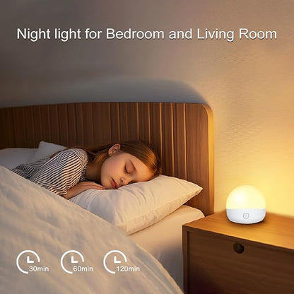 HISTAR Rechargeable Light Bulbs for Sconce and Lamp, E26 Battery Operated Light Bulb with Remote, RGB, Timer, Dimmable, 3 Color Temperature, 2500mAH
