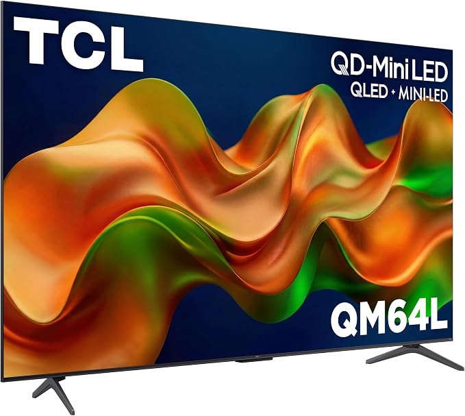 TCL 75 Inch Class QM64L Series | Mini LED QLED 4K HDR Smart Fire TV | 75QM64L, 2026 | 120Hz-144Hz High Brightness, Dolby Vision Atmos, Alexa+ Voice Remote AI Streaming Television | Amazon Exclusive