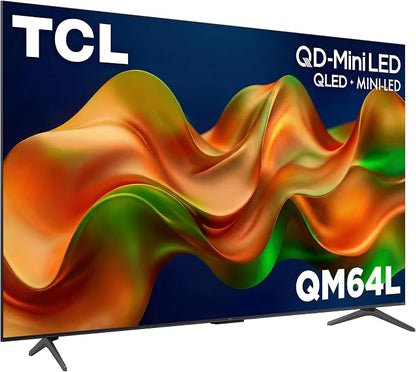 TCL 75 Inch Class QM64L Series | Mini LED QLED 4K HDR Smart Fire TV | 75QM64L, 2026 | 120Hz-144Hz High Brightness, Dolby Vision Atmos, Alexa+ Voice Remote AI Streaming Television | Amazon Exclusive