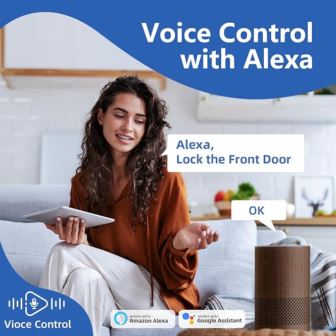 Tuya Smart Hub Bluetooth Gateway: Smart WiFi Bridge for NICE DIGI Smart Door Lock and Tuya Bluetooth Device - Remote Control and Voice Control via Alexa & Google Assistant - Works with 2.4 GHz