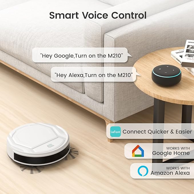 Lefant Robot Vacuums, 2200Pa Strong Suction, 120 Min Runtime