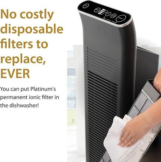 Ionic Pro Platinum Filterless Air Purifier for Home, Cleans Up to 800 sq.ft