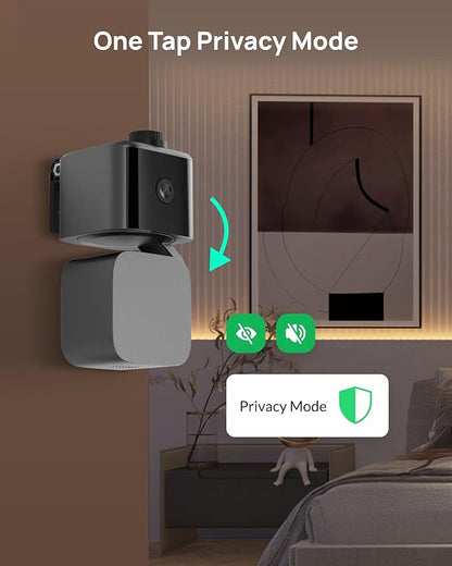 Dual Lens Security Indoor Camera 5G/2.4G WiFi, 2K+2K Pet Smart Camera with Pan Tilt for Home, Baby Monitor, AI Tracking, Motion Detection, Color Night Vision, 2-Way Talk, No Dead Zone, 355° View