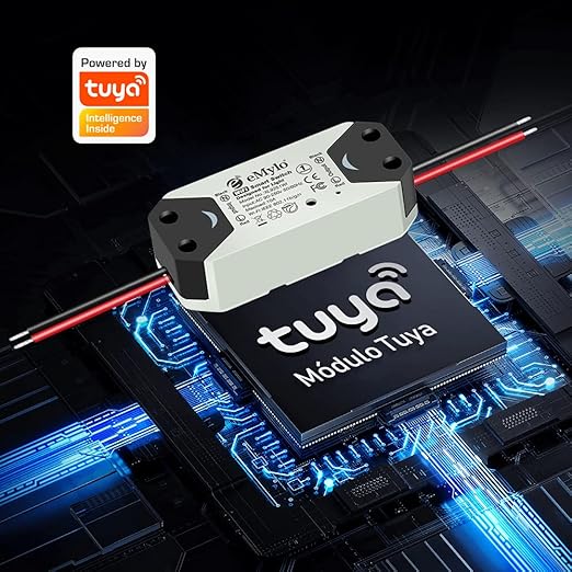 WiFi Smart Switch eMylo Wireless Relay Light Tuya Remote Control Module 2.4Ghz WiFi Home Automation Timer Switch Compatible with Alexa Echo Google Home 6 Pack