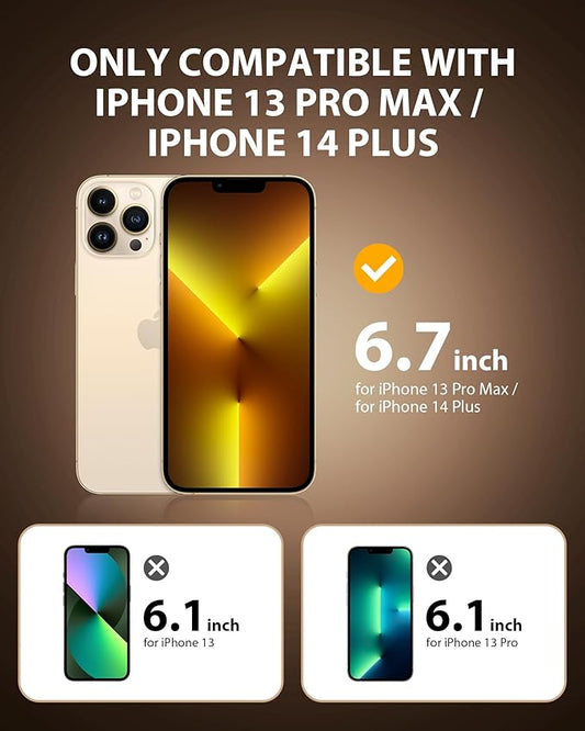 PDDKISS Compatible for iPhone 13 Pro Max Privacy Screen Protector/iPhone 14 Plus Screen Protector 6.7 Inch, Purple Gradient Anti Spy Anti Blue Light HD Tempered Glass Easy Installation