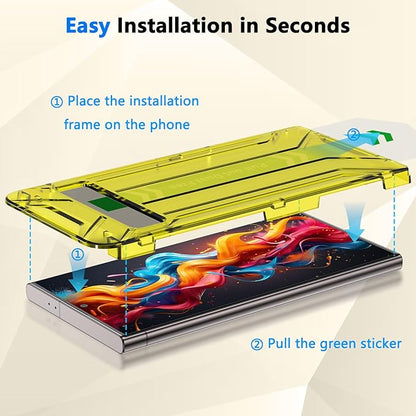 Fotbor for Samsung Galaxy S24 Ultra 28° Privacy Screen Protector with [3s Installation Frame], Case Friendly 9H+ Tempered Glass 2Pack