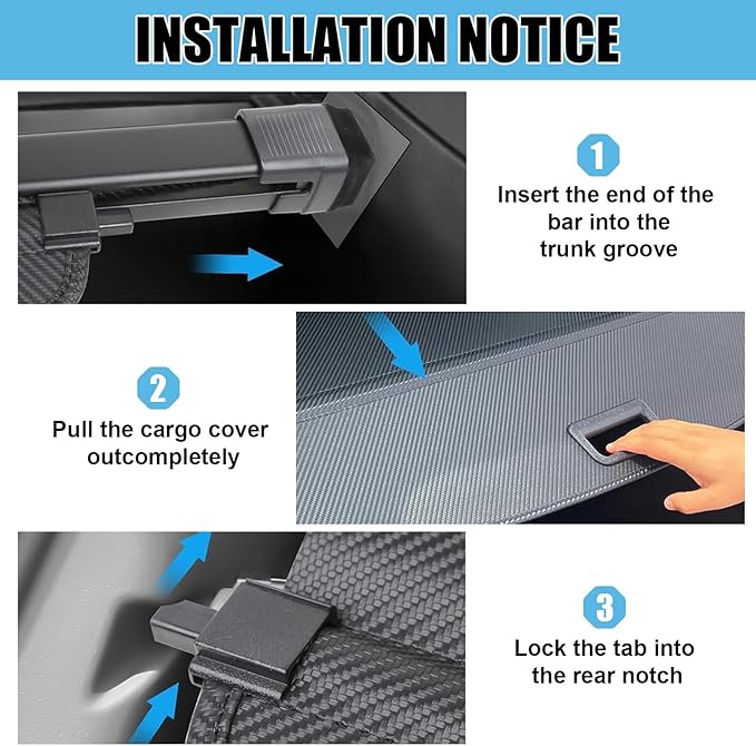 Retractable Cargo Cover Compatible with Hyundai Palisade 2026 Rear Cargo Security Trunk Cover, Storage Privacy Screen Car Trunk Luggage Cargo Shade Shield for 2026 Hyundai Palisade, Carbon Fiber