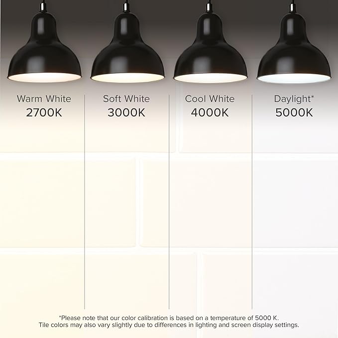 Smart Tiles Peel and Stick backsplash, Subway Pure White, 11.55"x8.38" | Pack of 5 (2.8 sq ft), Glossy, Heat/Moisture Resistant, Low VOC, Kitchen/Bathroom, Renter Friendly, Made in Canada