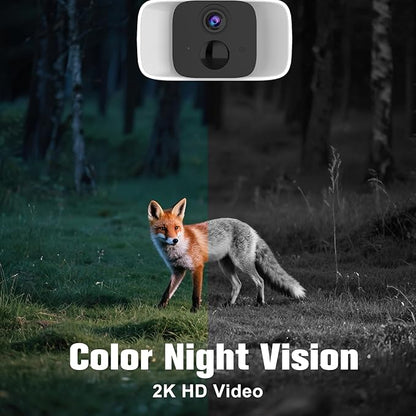 4G LTE Cellular Solar Security Camera Outdoor,90 Days Free Unlimited Data,Tuya Smart Camera,2K Outdoor Surveillance,Color Night Vision, AI PIR Motion Sensor,No WiFi Security Camera ,64GB Storage