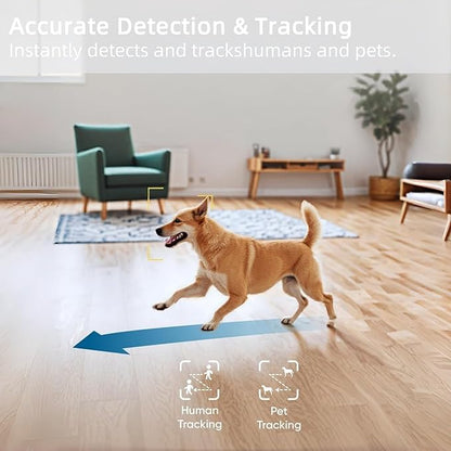 Smart Baby Security Camera, 360-Degree Indoor Camera with Motion Detection, 7×24H Recordings, Mobile App Control