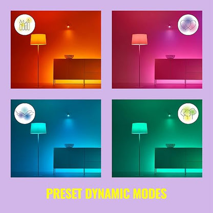WiZ Connected Smart Plug, Sunset to Sunrise Automation, Motion Detection, Control with Voice or App, Indoor Smart Plug Compatible with Alexa, Google Home and HomeKit, 4 Pack