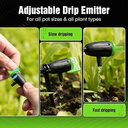 RAINPOINT Direct WiFi Connection Smart Auto Plant Waterer Indoor Drip Irrigation System Kit Local Storage Memory,WiFi-Enable APP Control,Adjustable Water Output Water 10-15 Plants