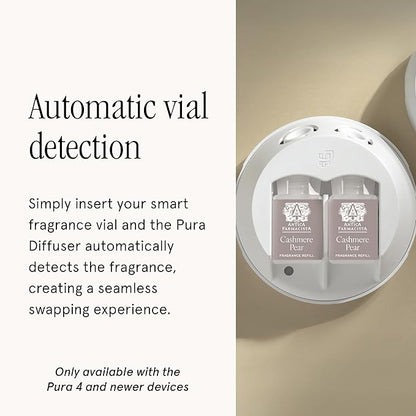 Pura & Antica Farmacista Home Scent Refill - Smart Home Air Diffuser Fragrance - Provides Hours of Luxury Fragrance - Household Essential - Clean & Safe Diffuser - Single Refill, Cashmere Pear