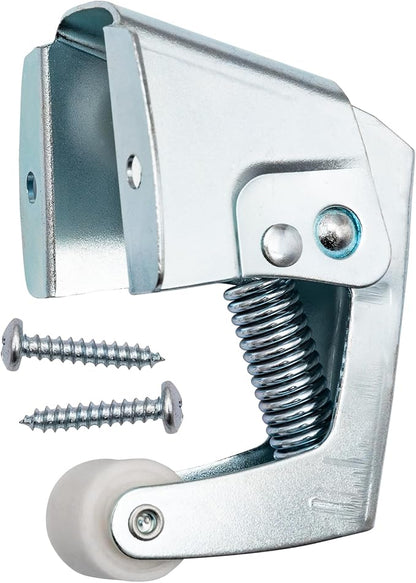Ideal Security Spring-Loaded Screen Door Catch, Zinc Plated