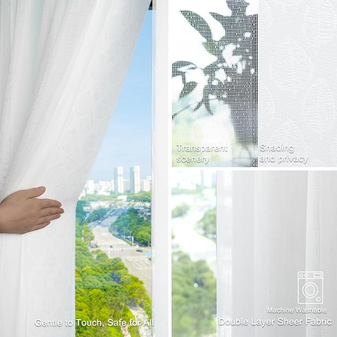 Motorized Sheer Vertical Blinds Work with Alex Google Home, Light Filtering Smart Vertical Blind Sliding Door Blinds Remote Control Blinds for Sliding Glass Door Customize(Embossed White)