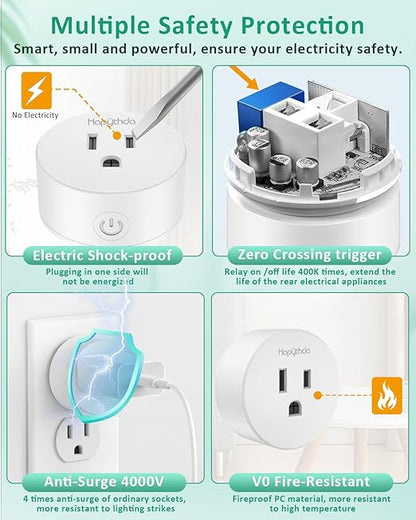 Remote Control Outlet Plug with Countdown Function, 15A/1500W, 500 Feet RF Range Wireless Light Switch, No Wiring Needed Remote Outlet for Small Electrical Appliance,3 Outlets & 1 Remote