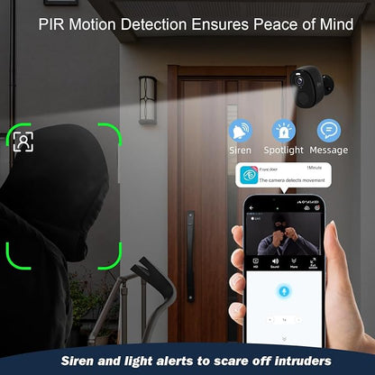 Rraycom 3Pack Security Cameras Wireless Outdoor, 5G/2.4GHz WiFi,2K Video