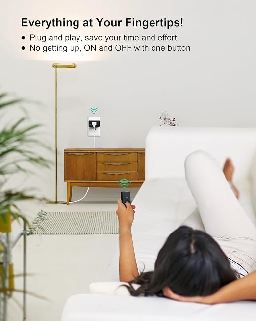Remote Control Outlet with Portable Magnetic Switch