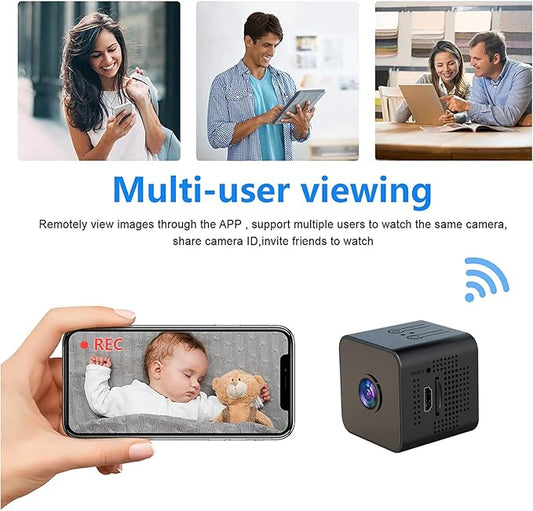 2K Security Cameras - Indoor Camer - Spy Cameras -Nanny Camera - WiFi Wireless Cam - HD Surveillance Cam - Home Camer for Pet/Baby - with Night Vision - -Motion Detection Surveillance Cameras