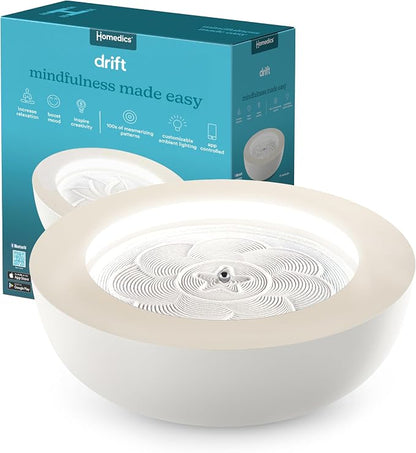 Homedics Drift Sandscape, Perpetual Motion Machine, 16 Inch (Medium), Cream