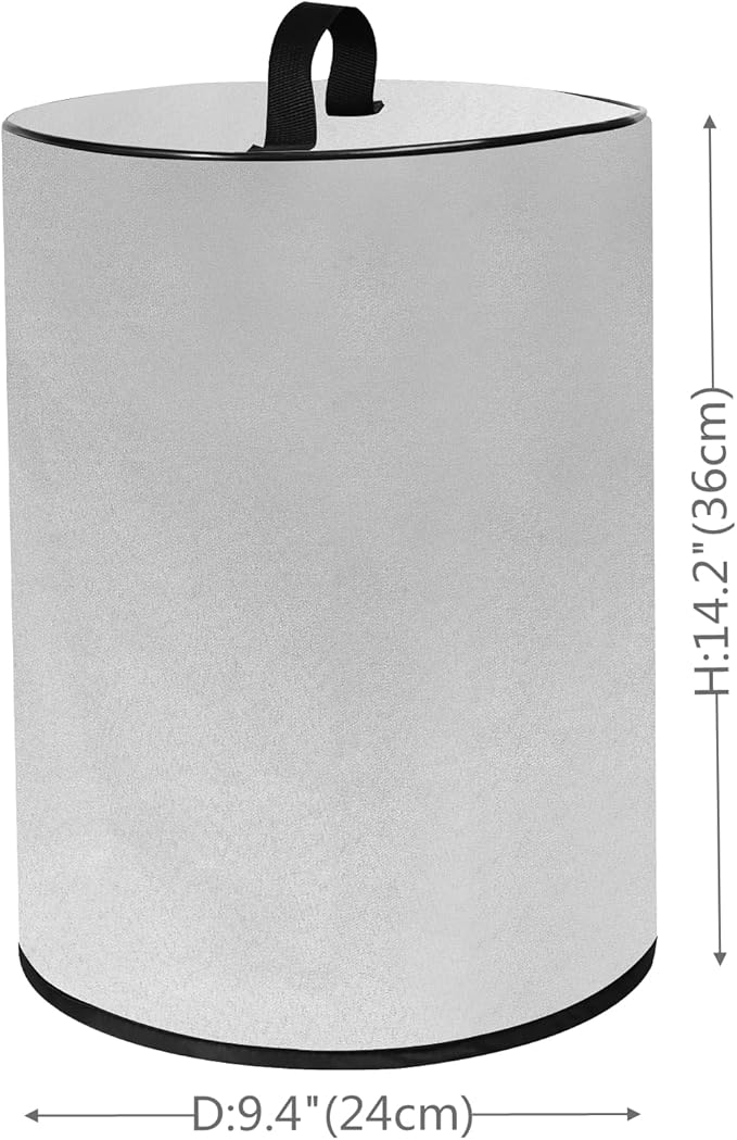 Heavy Duty Fabric Water-Resistant Nylon Air Purifier Dust Cover Compatible with LEVOIT Air Purifier Core300-P/Core 300S/Afloia Kilo Air Purifiers/PuroAir 240 HEPA 14 Air Purifier (Silver Grey)