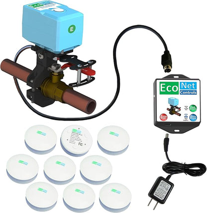 EVC400-MW-SK6 Bulldog Matter Over WiFi Starter Kit with 6 sensors - Easy Installation, No Plumbing Required, Smart Home Optional