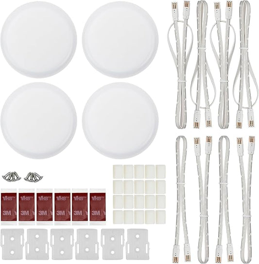 4 Puck ADD-ON Kit - for Use with VER-4PUCK-KIT Only - Not for Use with Other Lighting Kits