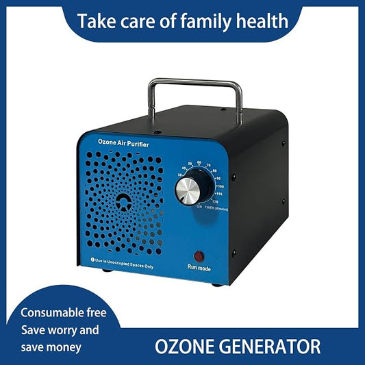Portable High-Output Ozone Generator, Air Purifier for Odor Elimination, up to 4,000 Sq Ft, for Home, Basement, Office, Smoke, Pets
