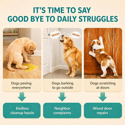 ChunHee Bells for Dog Training to Go Outside - Dog Door Bell with 36 Custom Sounds | Bell for Dogs to Ring to Go Potty | 5 Adjustable Volume(0-115dB) | Teach Puppies to Signal to Go Outside