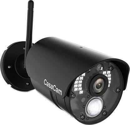 CasaCam GuardianCam Air | AC Powered 720p Night Vision Camera for VS802 and VS1002 Wireless Security System, Add-on Camera, Weather Proof, Two-Way Audio, Model VC800