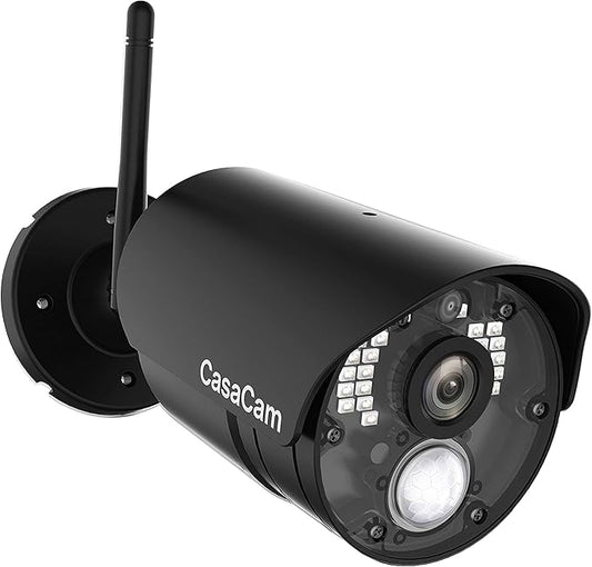 CasaCam GuardianCam Air | AC Powered 720p Night Vision Camera for VS802 and VS1002 Wireless Security System, Add-on Camera, Weather Proof, Two-Way Audio, Model VC800