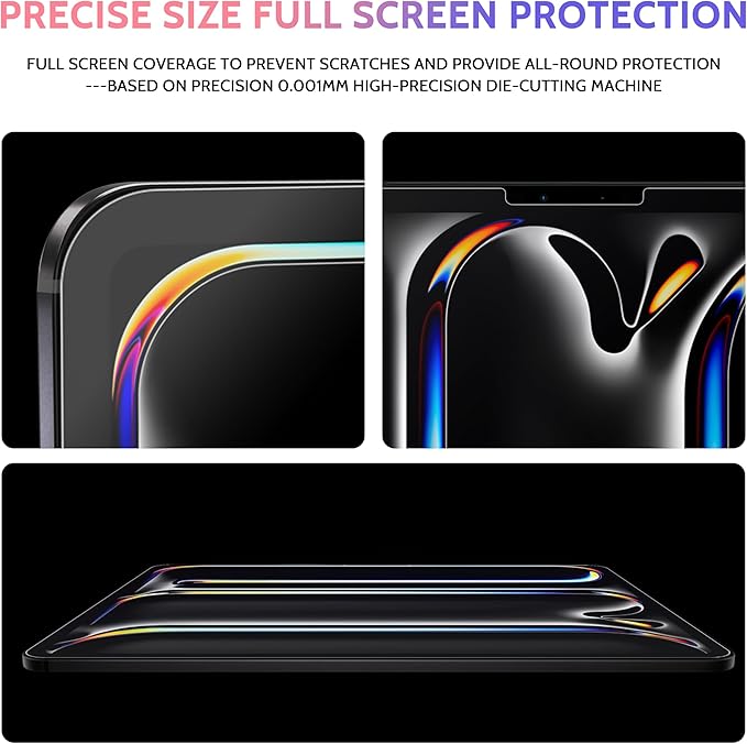Peslv 2 Pack Like Paper Screen Protector for iPad Pro 13 Inch M4/M5 [2024/2025 7th/8th Gen], Matte Anti Glare PET Film/Blue Light Filter Eye Protection Cover/Drawing & Writing Feel Like on Paper