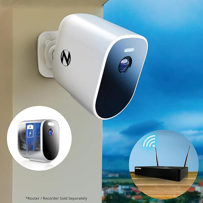 Night Owl Wire Free 2K HD Indoor/Outdoor Deterrence Cameras with 2-Way Audio (2-Pack)