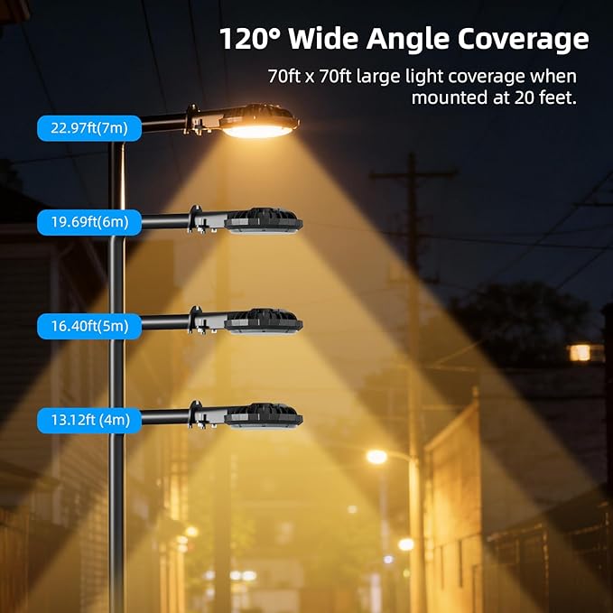 Karjoefar LED Barn Light, Dusk to Dawn Outdoor Lighting with 100W 10000LM 5000K Warm Light, IP65 Waterproof Outdoor Security Flood Lights for Garage Yard Street Warehouse Use