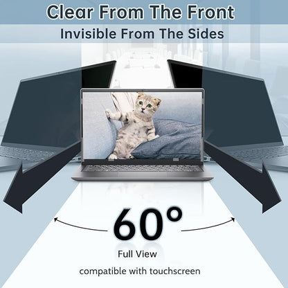 IPROKKO Laptop Privacy Screen 13.3 Inch Compatible With Hp, Dell, Acer, Lenovo, Thinkpad, Samsung, Asus, Sony, Removable 16:9 Aspect Laptop Privacy Shield, Anti Blue Light Glare 13.3 Inch Laptop Priva