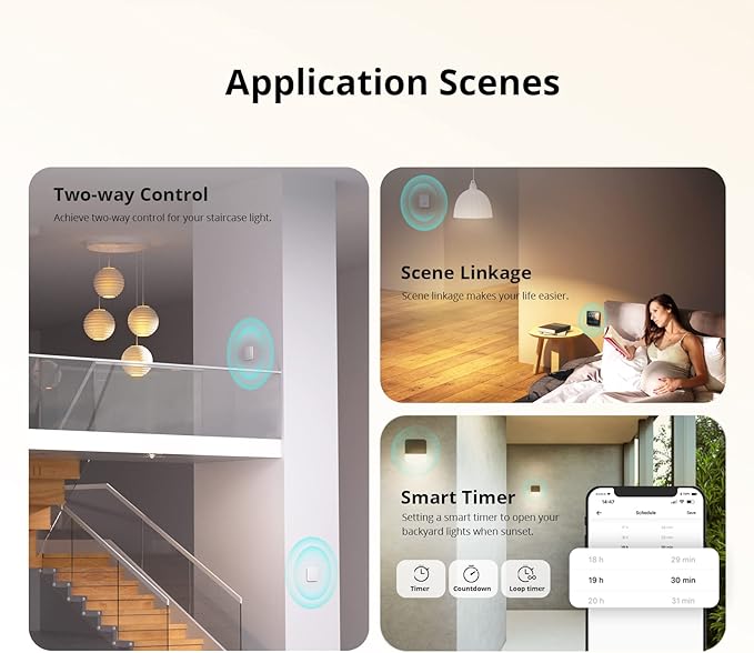 SONOFF Zigbee Smart Switch, No Neutral Conductor Required, Compatible with Alexa & Google Home, Requires Zigbee Gateway
