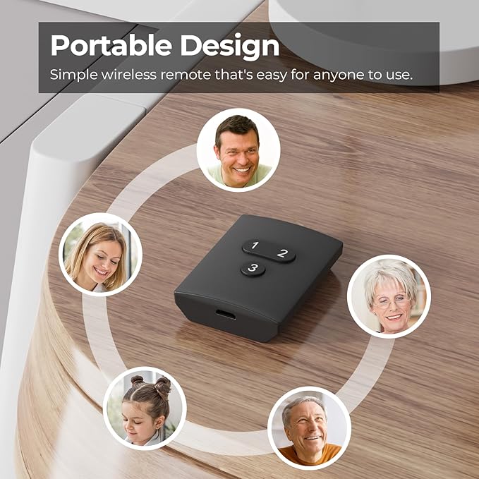 THIRDREALITY Smart Button ZB2, ZigBee Hub Required,Three Wireless Push Button,Customizable Scenes,Remote Control, Compatible with Home Assistant(ZHA&Z2M), Rechargeable Lithium Battery
